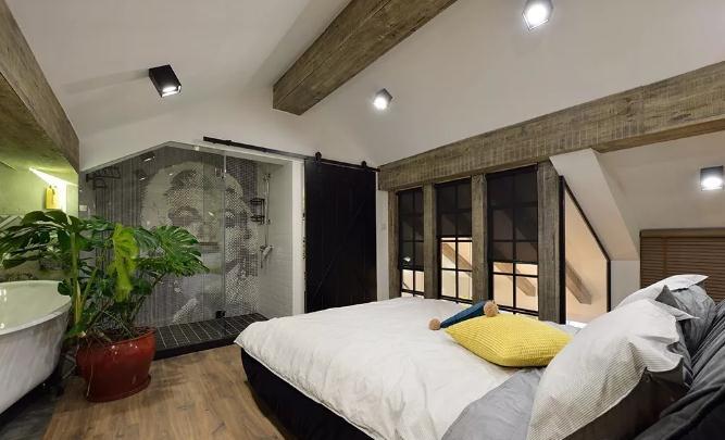 120平loft阁楼装修多少钱？20万顶层阁楼混搭实景图