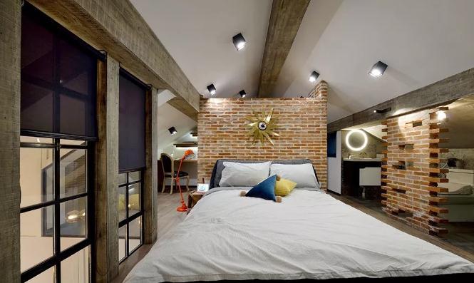 120平loft阁楼装修多少钱？20万顶层阁楼混搭实景图