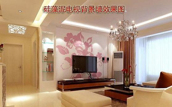 硅藻泥电视背景墙效果图