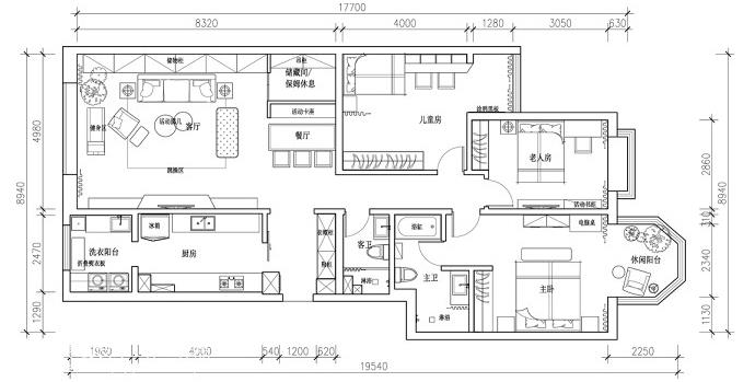 150平装修多少钱？50万整装150平米美式风装修